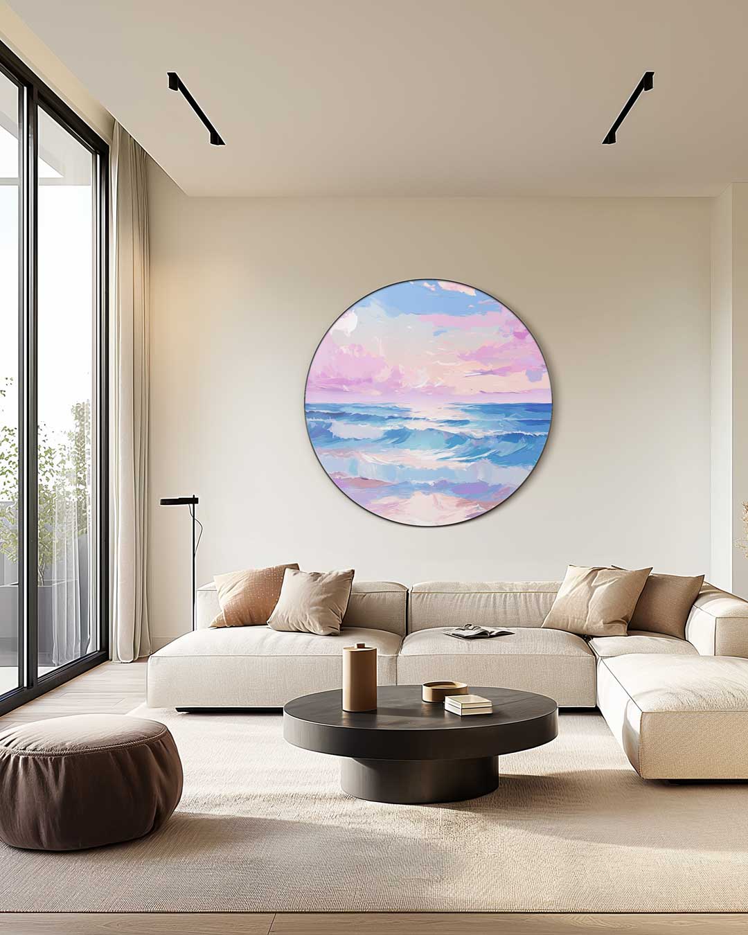 Strand Droom Muurcirkel-WallArtistic