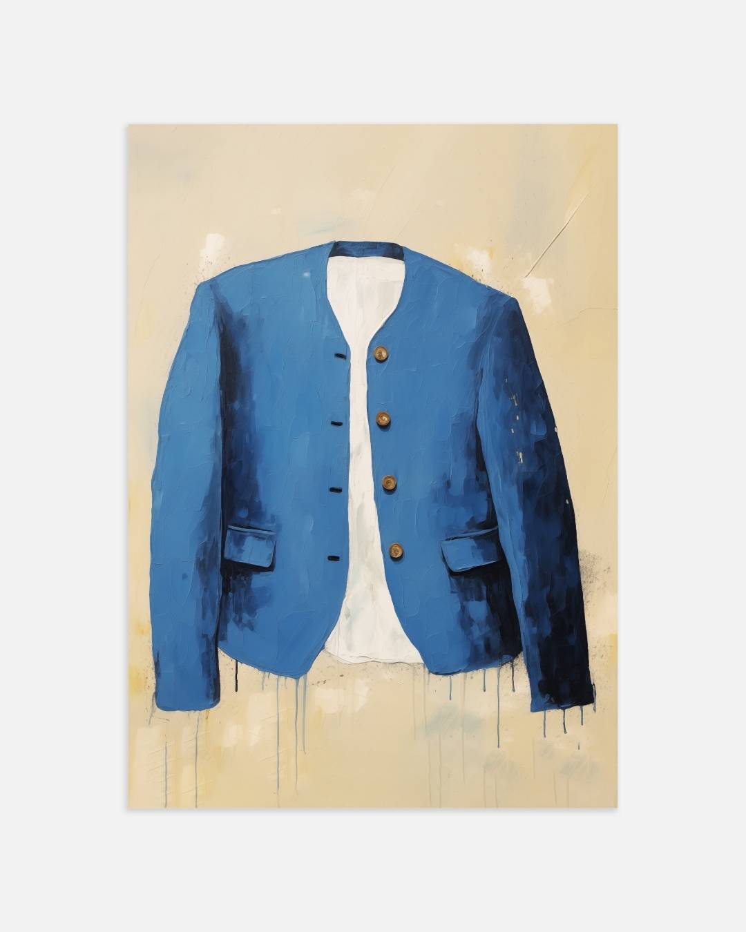 Blauwe jas Poster