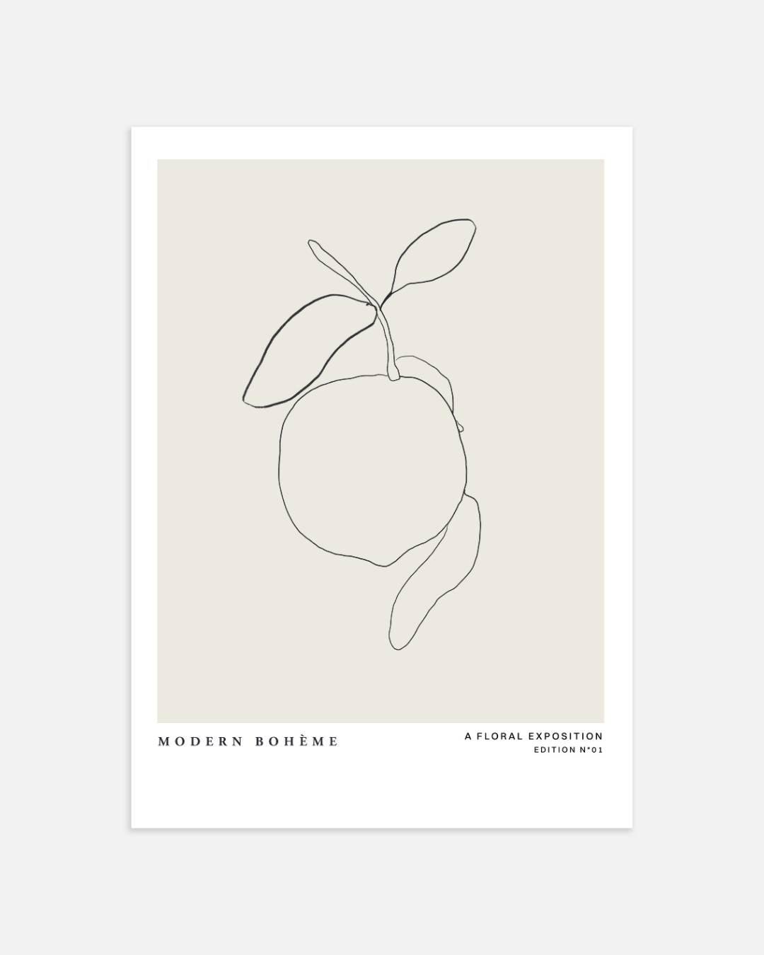 Citroen lijntekening Poster