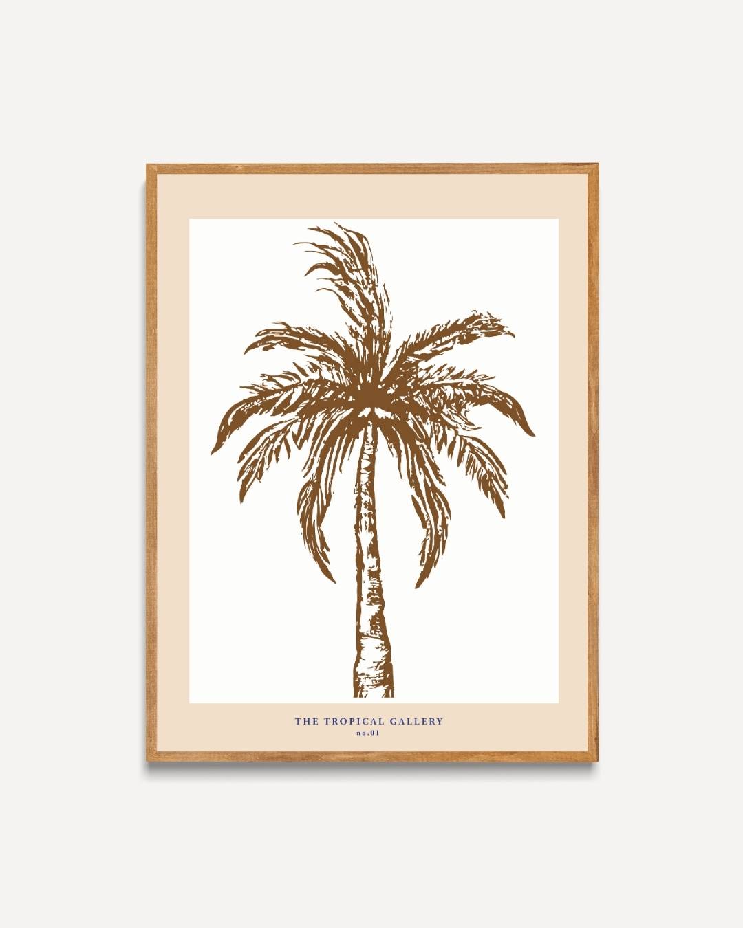 Tropische palmboom Poster