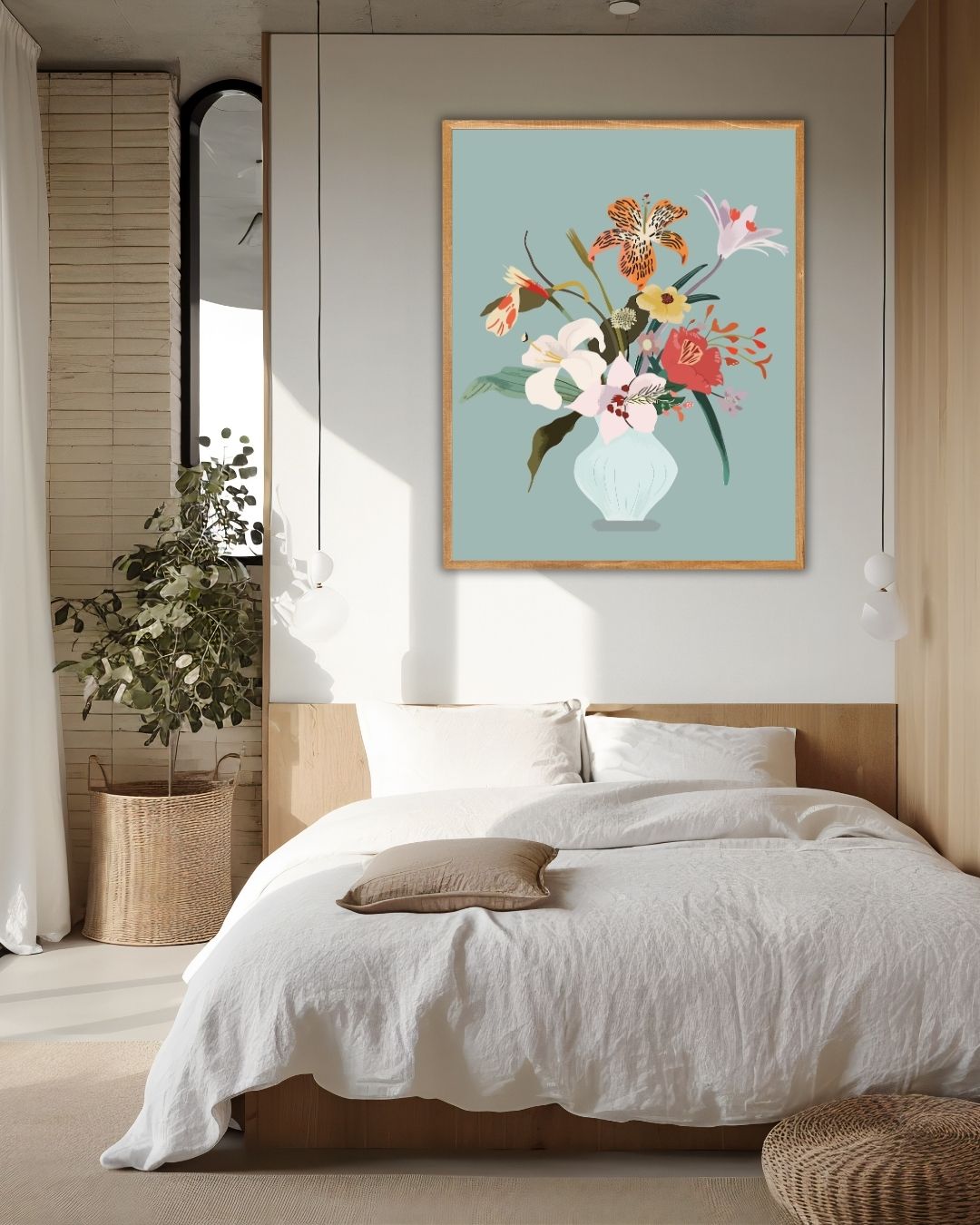 Botanische Blumenvase