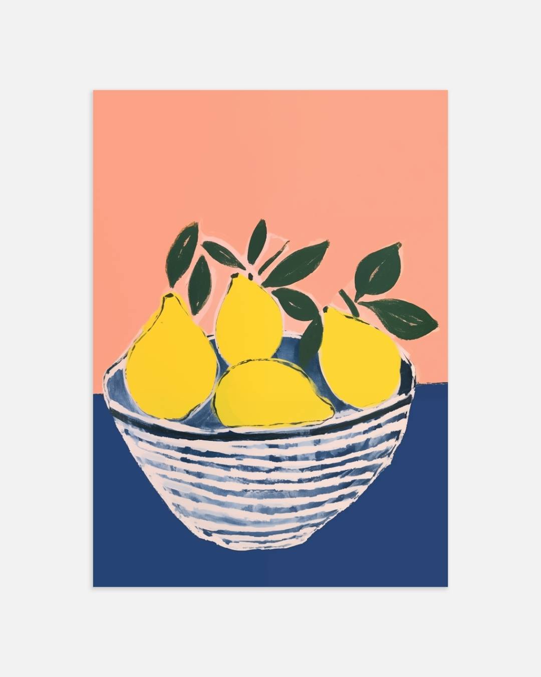Citroenen in schaal Poster