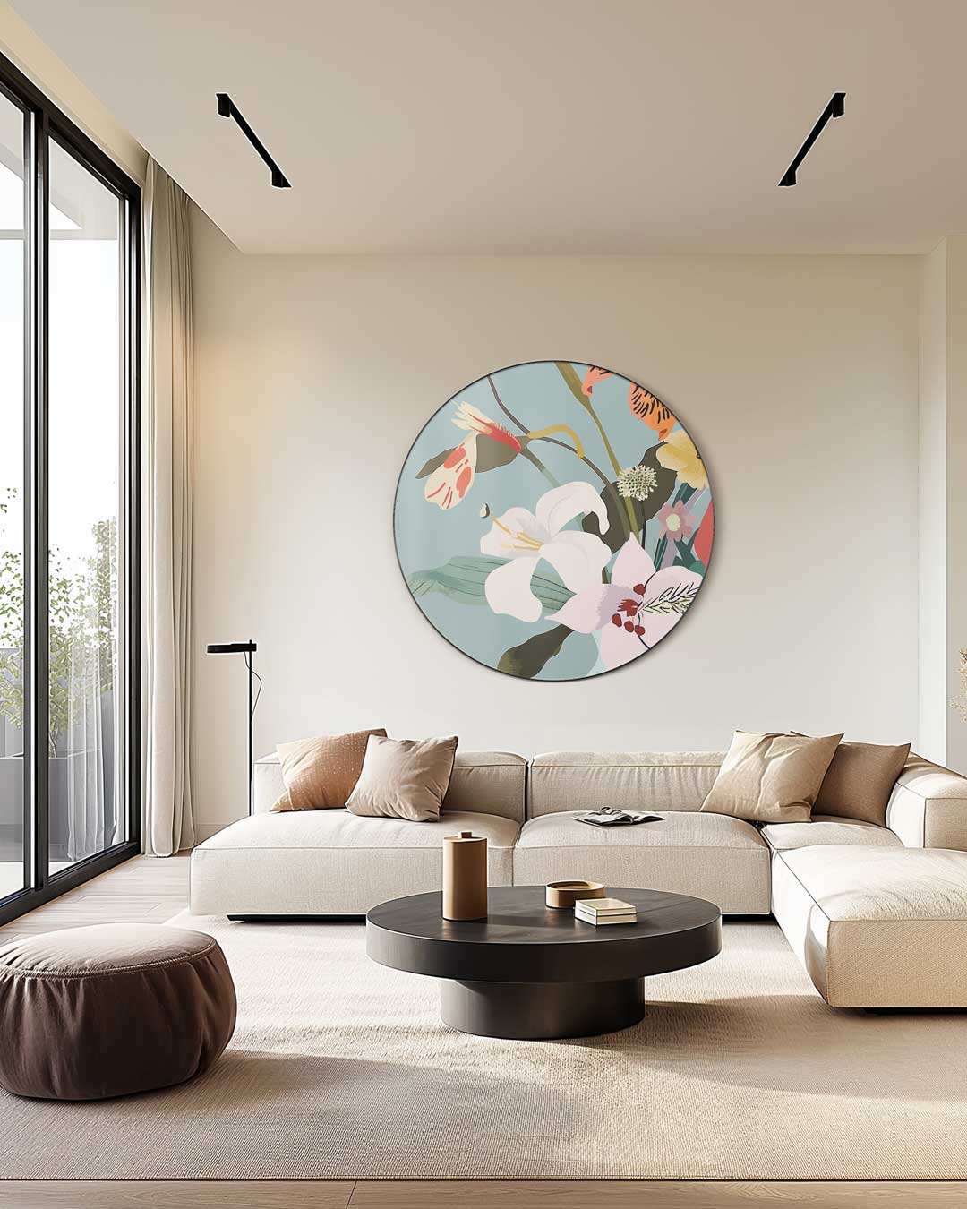 Botanique Bloem Muurcirkel-WallArtistic