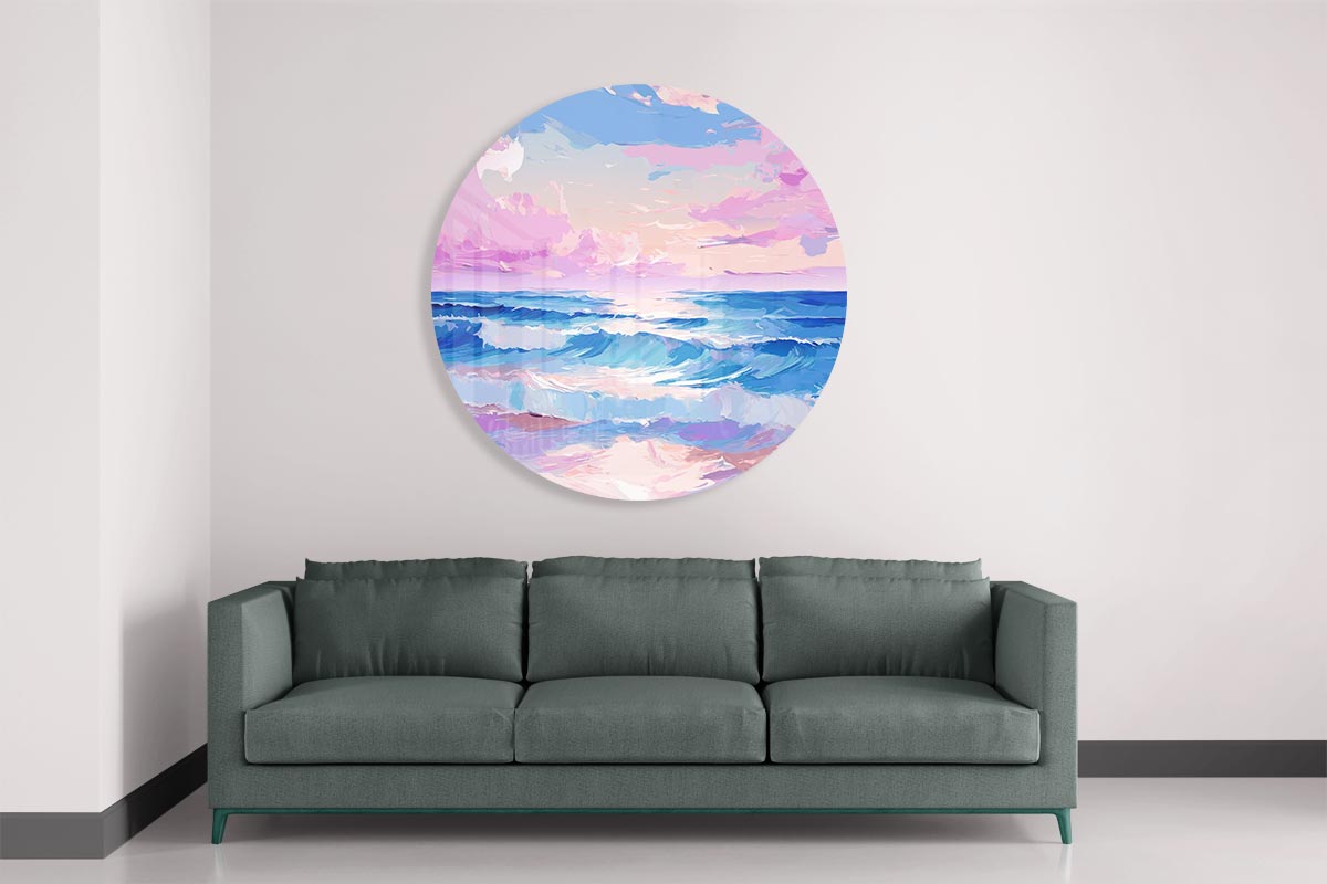 Strand Droom Muurcirkel-WallArtistic
