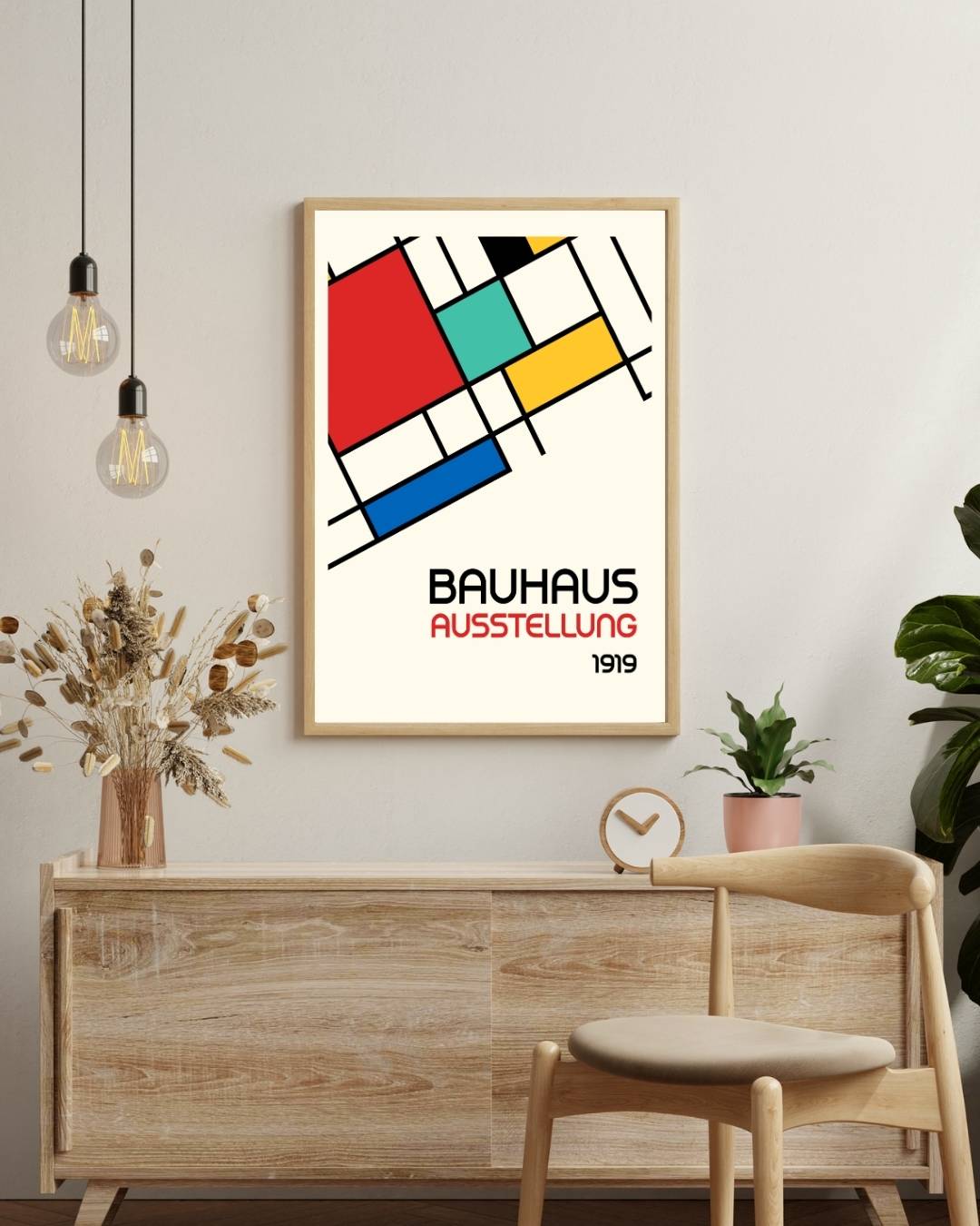 Poster „Blaue Blöcke“