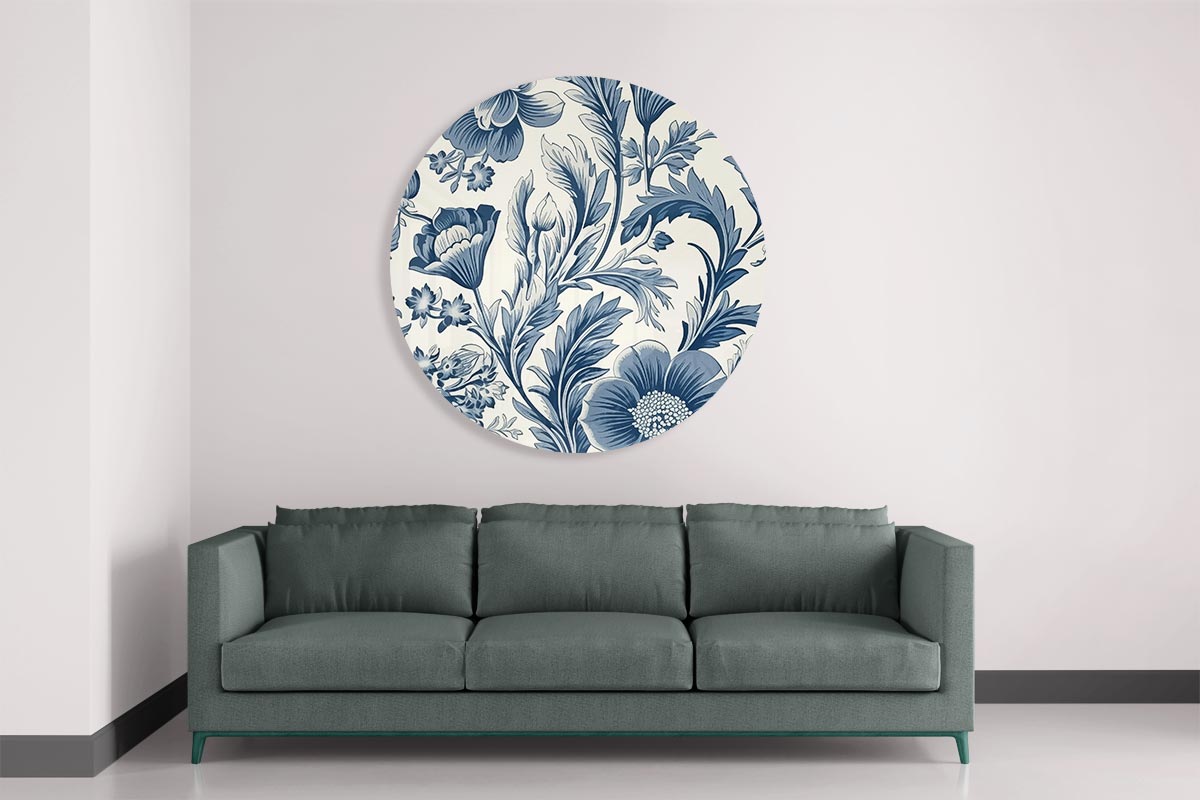 Bloemenpracht Muurcirkel-WallArtistic