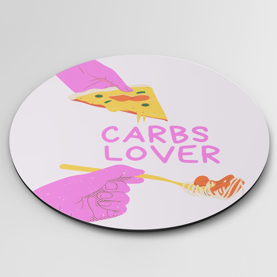 Carbs Lover Muurcirkel-WallArtistic