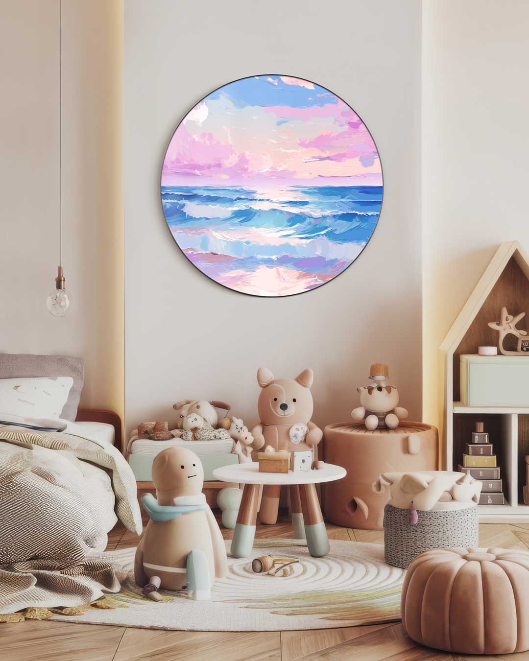 Strand Droom Muurcirkel-WallArtistic
