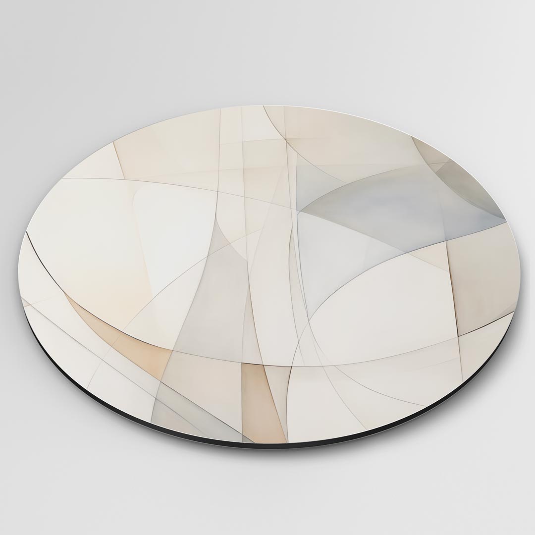 Abstracte Elegantie Muurcirkel-WallArtistic