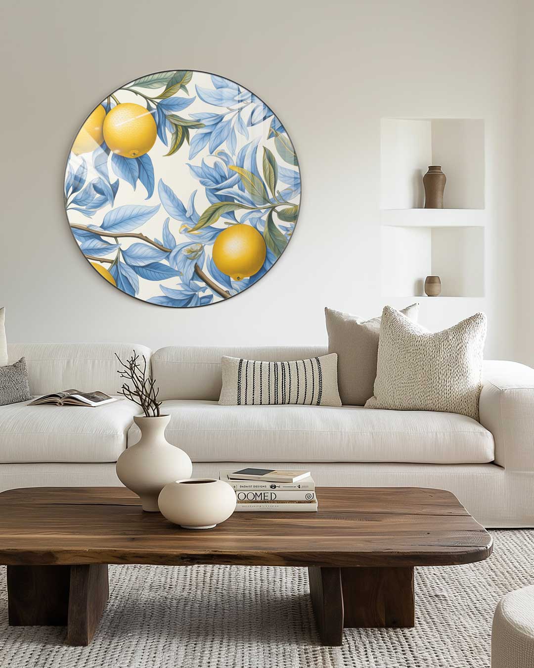 Citrus Bloei Muurcirkel-WallArtistic