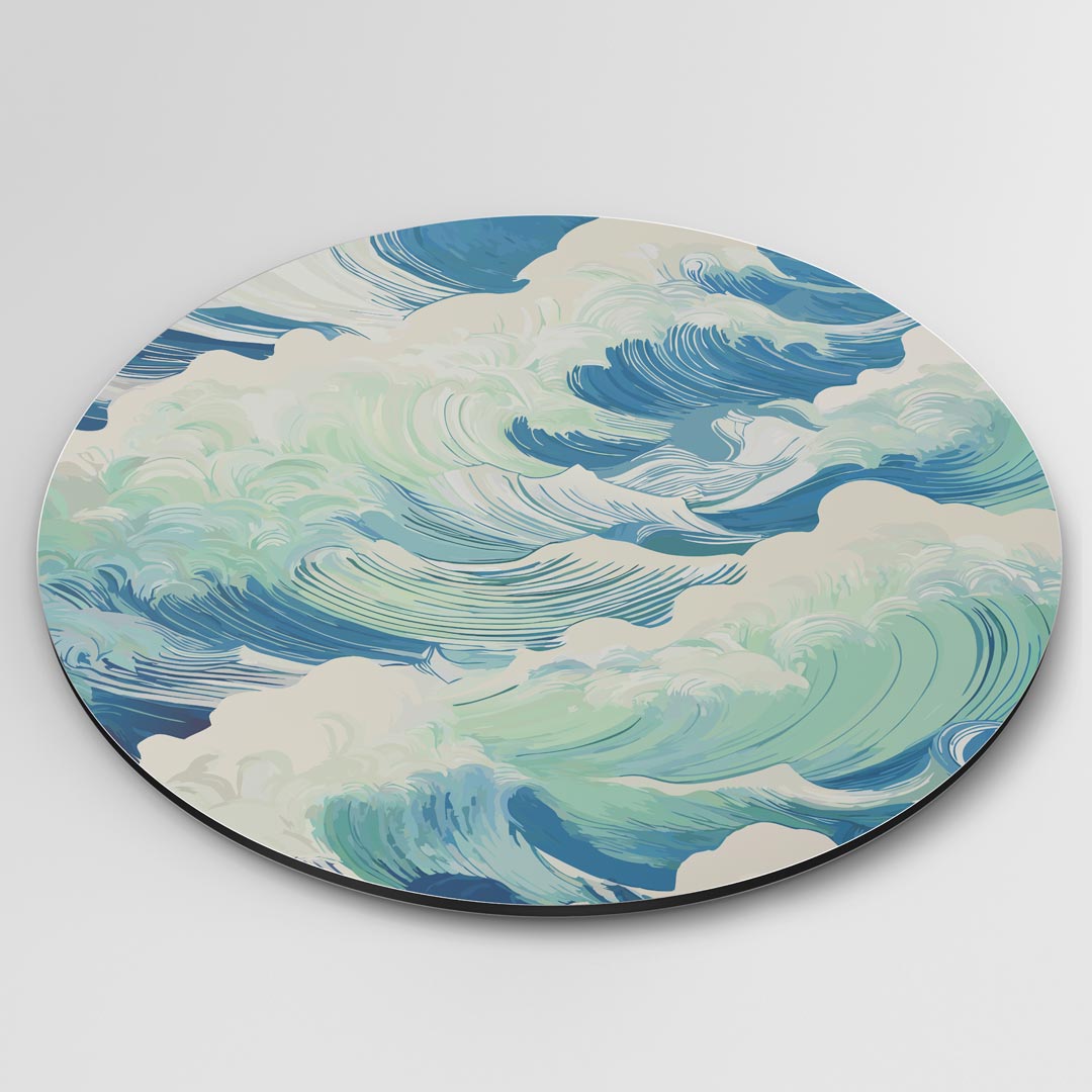 Ocean Waves Muurcirkel-WallArtistic