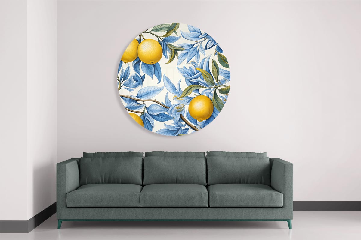 Citrus Bloei Muurcirkel-WallArtistic