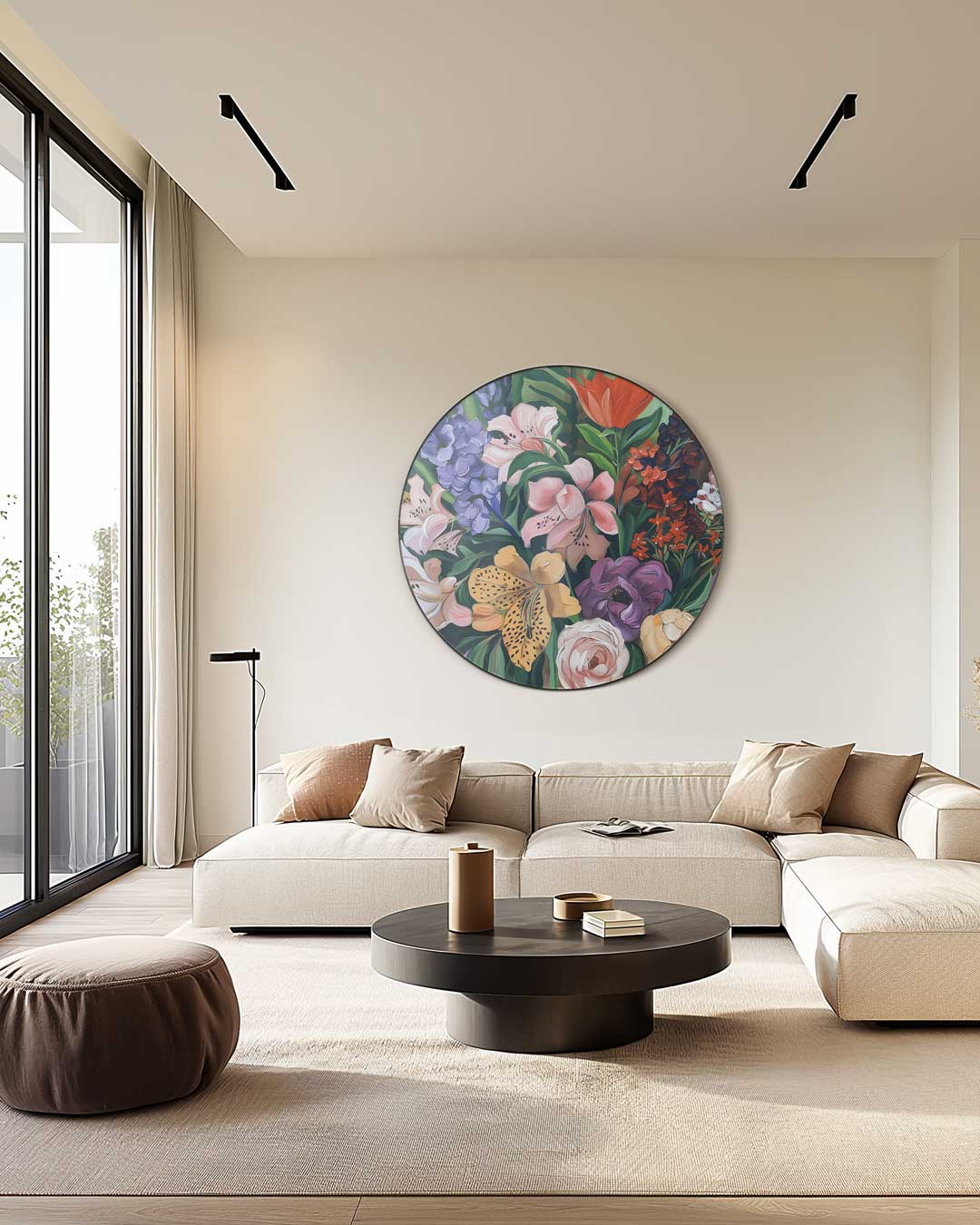 Bloemenpracht Muurcirkel-WallArtistic