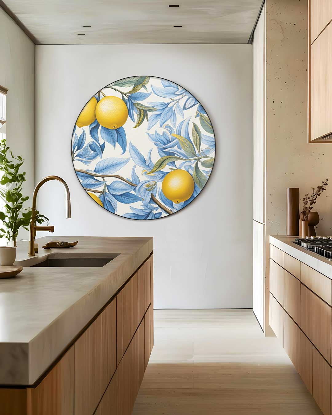 Citrus Bloei Muurcirkel-WallArtistic