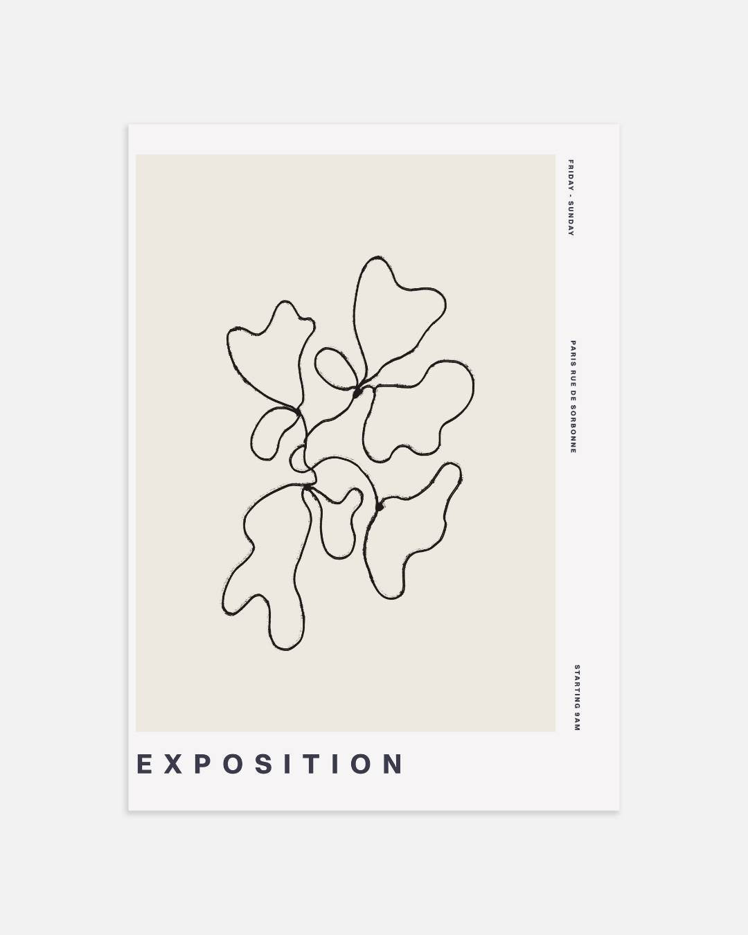 Exposition abstract lines Poster