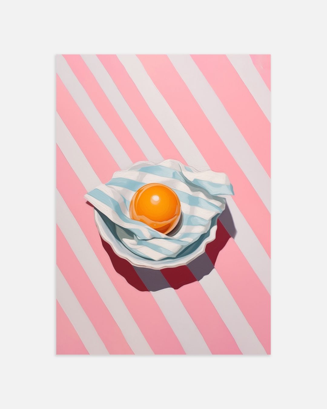 Stripes en ei Poster