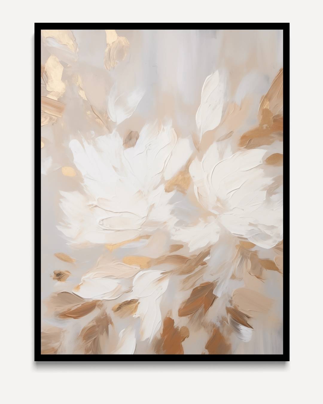 Blumen mit warmen Pinselstrichen