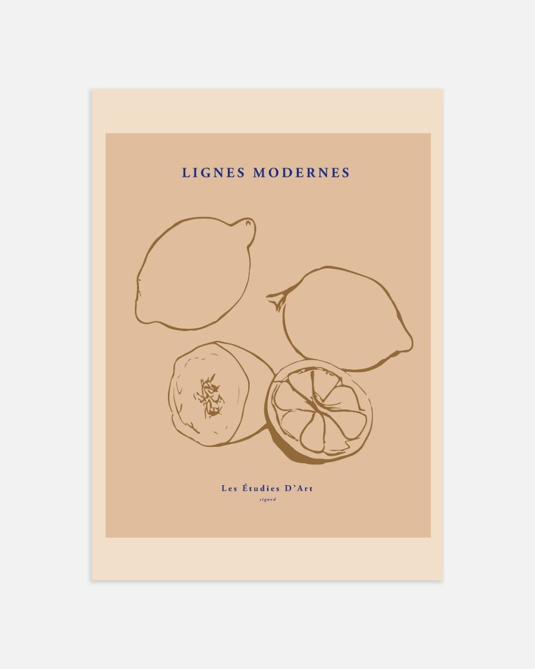 Abstracte citroenstudie Poster