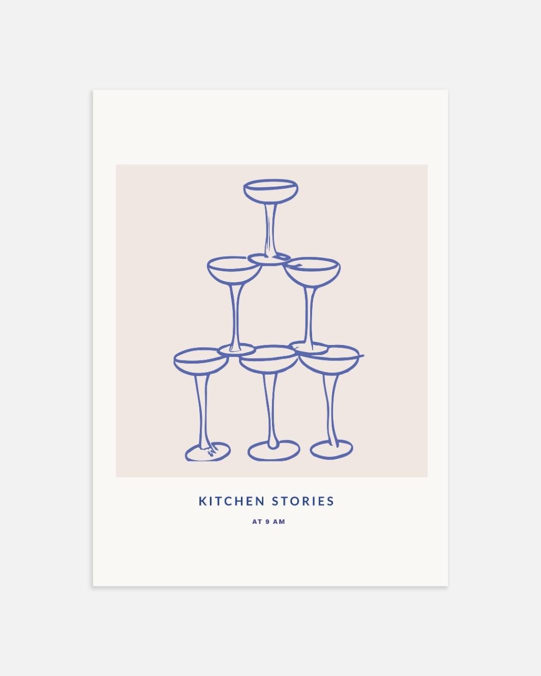 Cocktail Glasses Poster