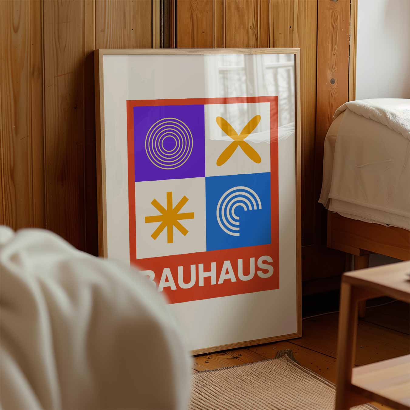 Abstraktes quadratisches Poster