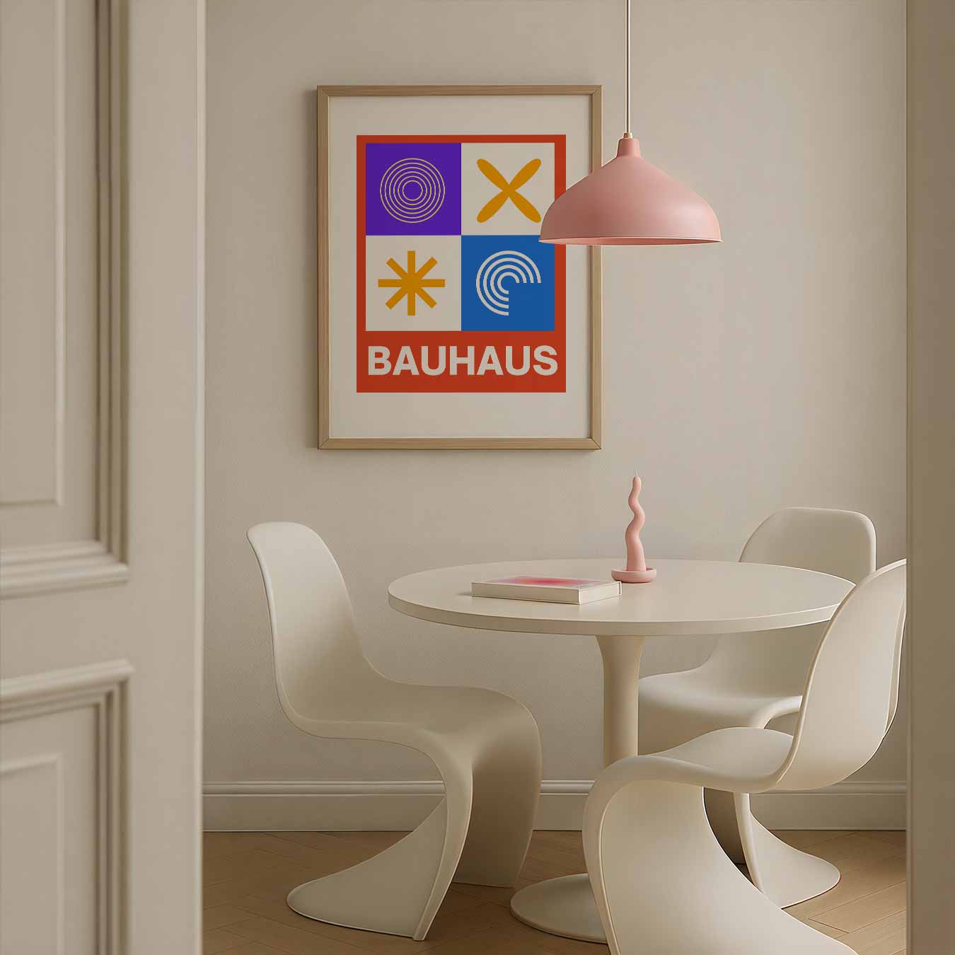 Abstraktes quadratisches Poster