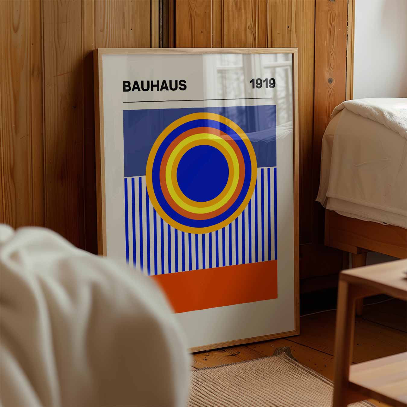 Retro-Kreis-Kunstposter