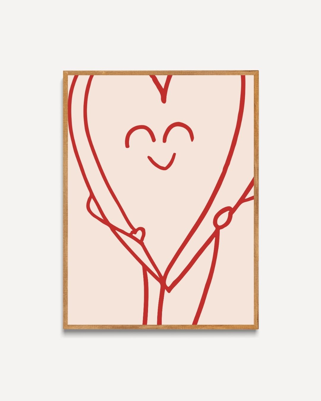Hugging Heart Poster
