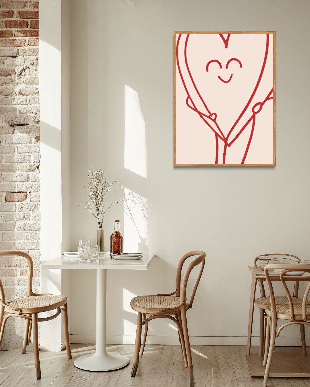 Hugging Heart Poster