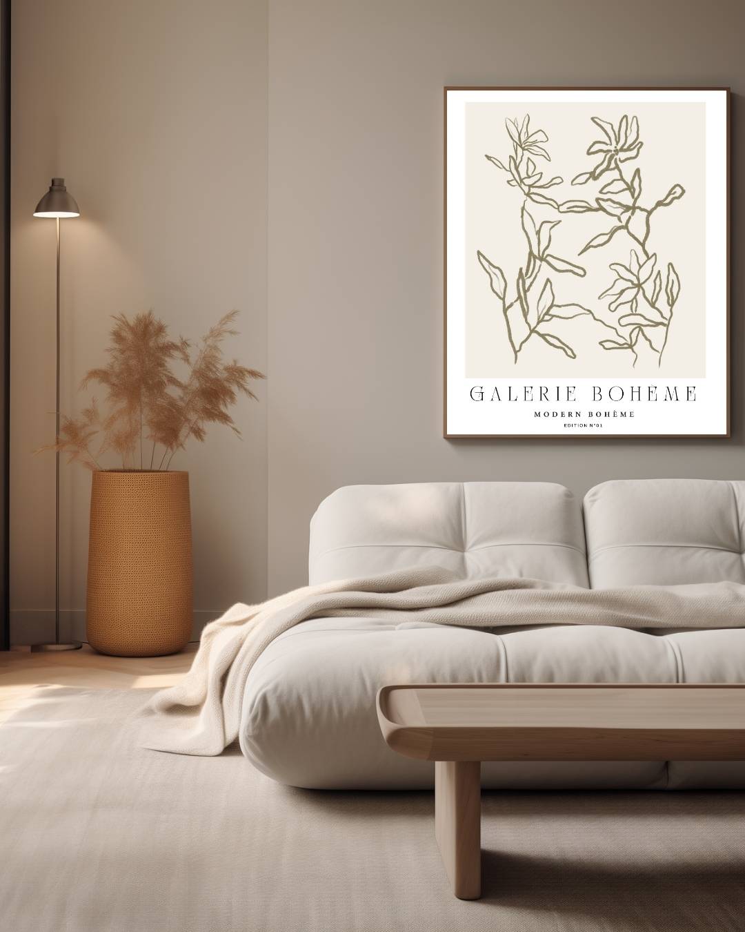 Abstracte flora Poster