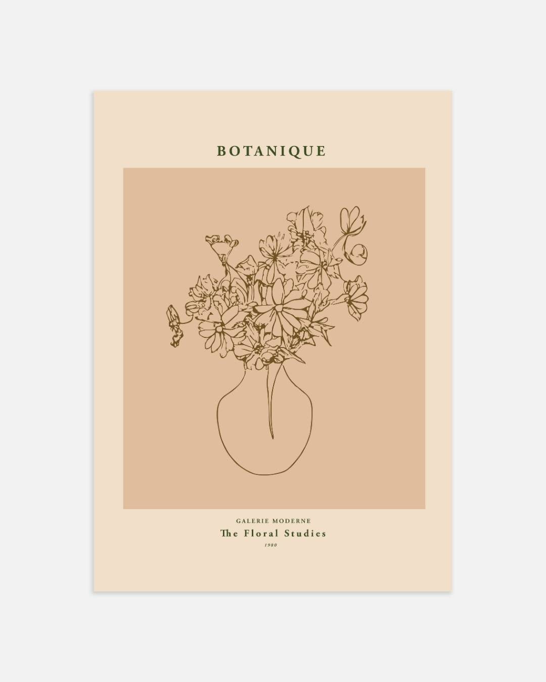 Veldbloemen contouren Poster