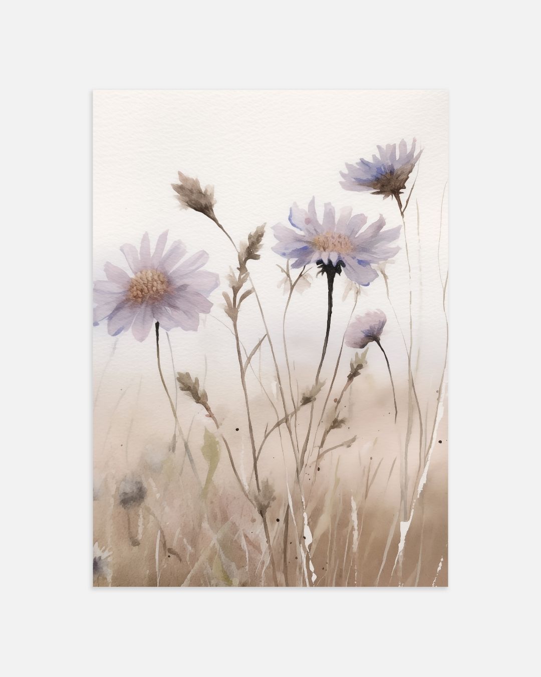 Bloemen in de wind Posterset