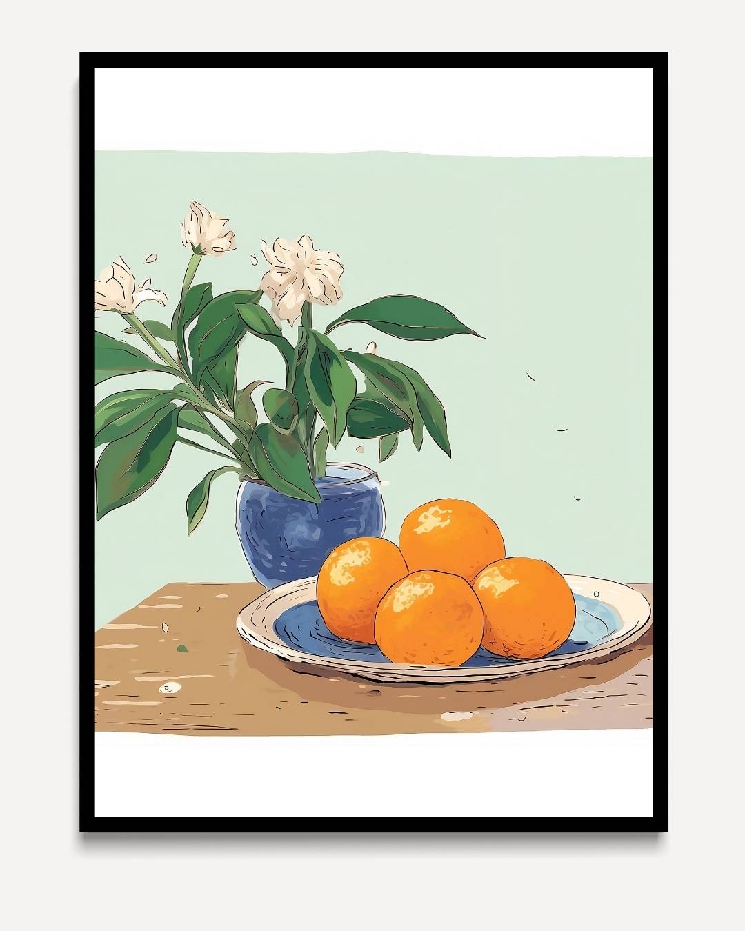 Orangen auf dem Tisch