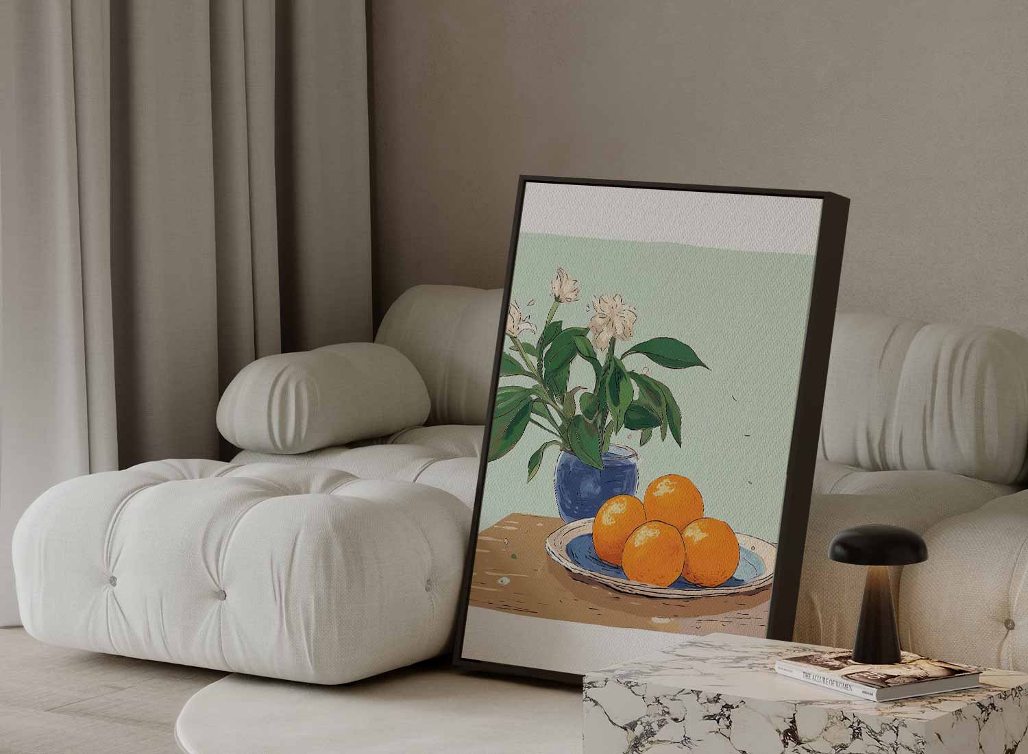 Orangen auf dem Tisch