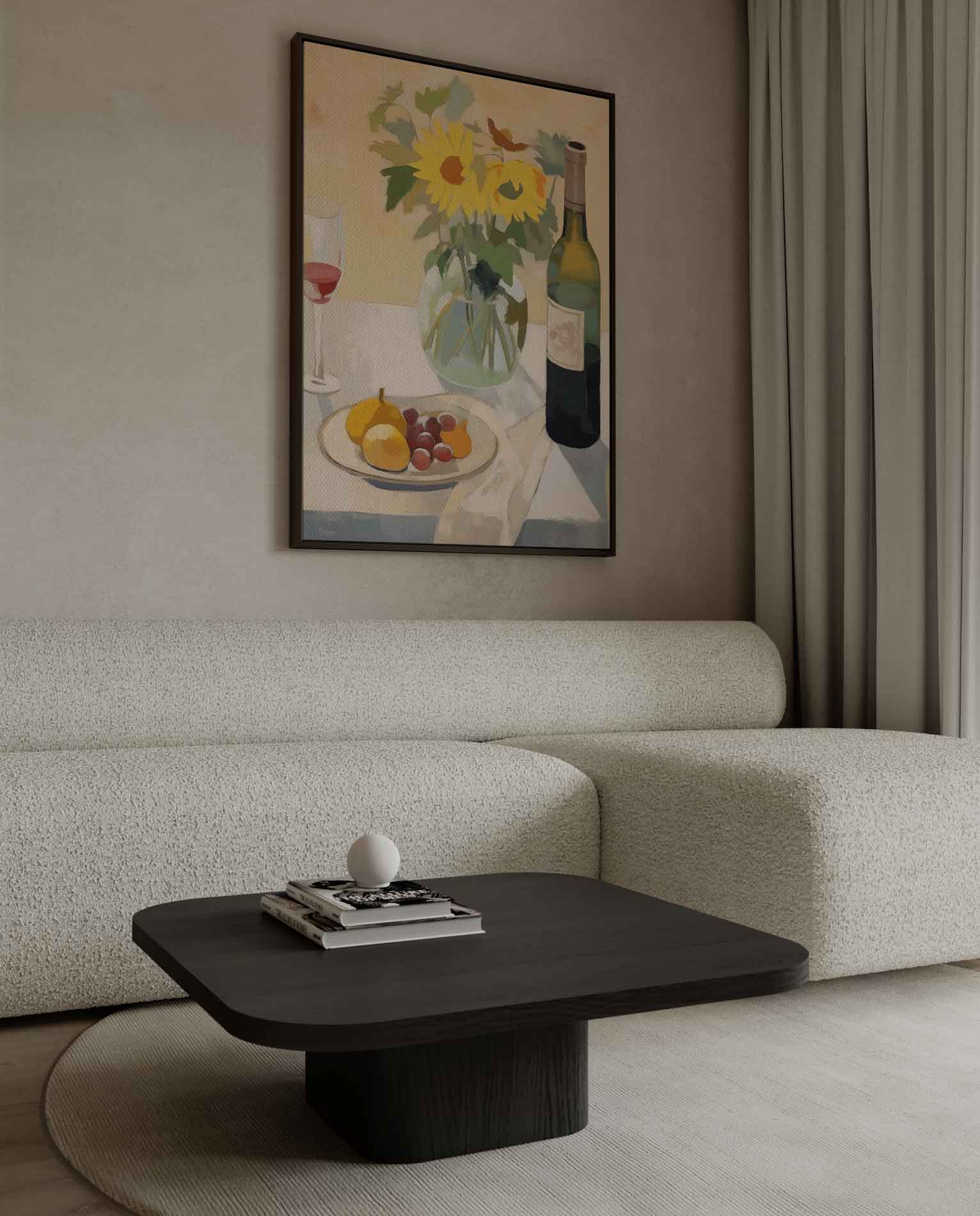 Sonnenblumen auf dem Tisch