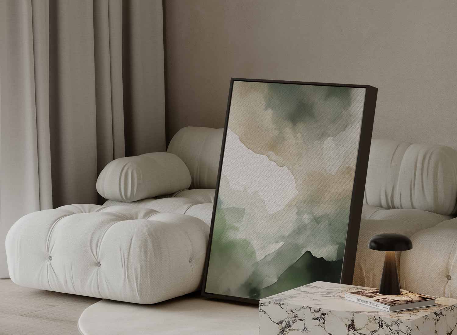Grüne Aquarelltextur