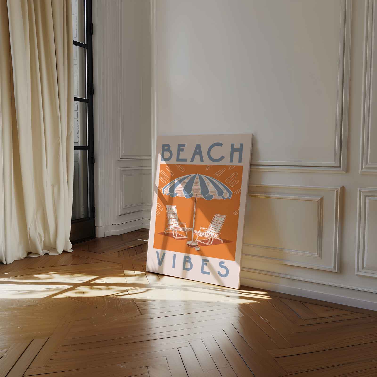Beach vibes Kunstwerk-canvas-dibond-plexiglas-wanddecoratie-WallArtistic