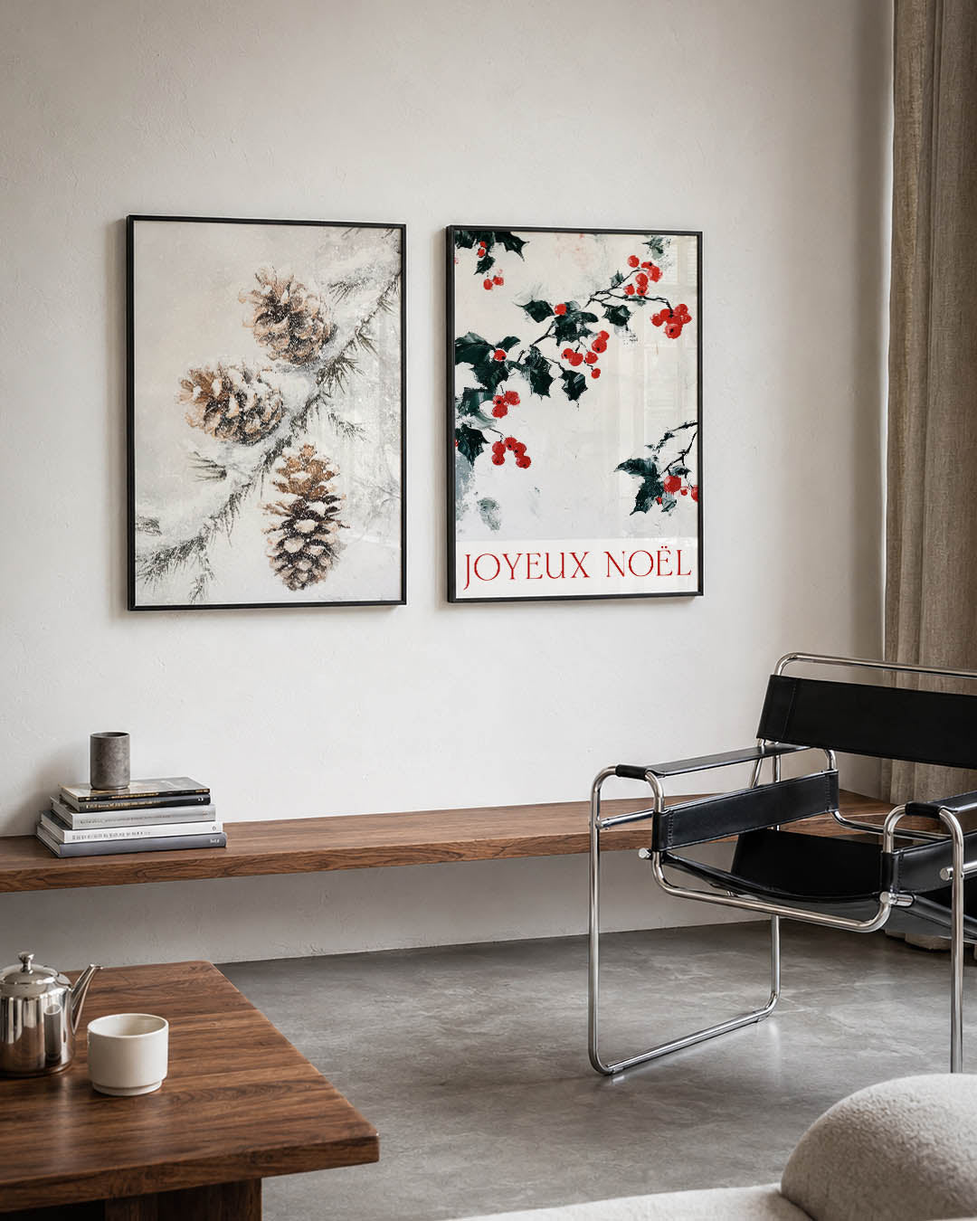 Winterse dennen Posterset