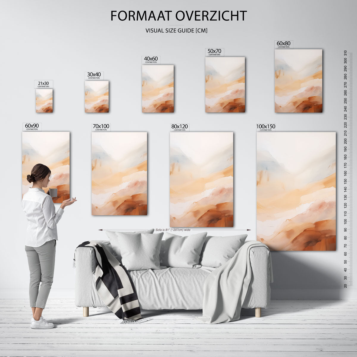 Abstracte landschappen Poster
