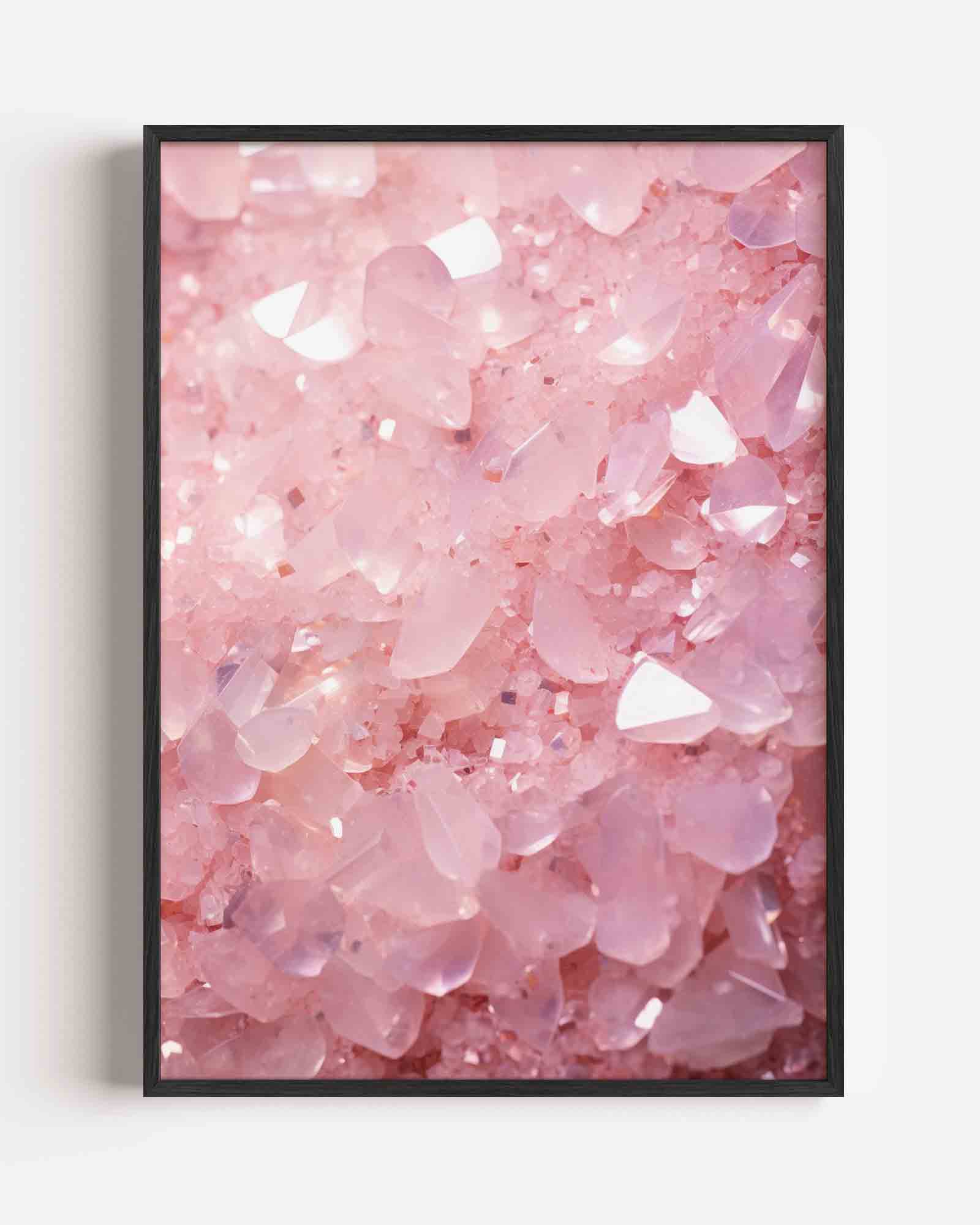 Roze kristallen Poster