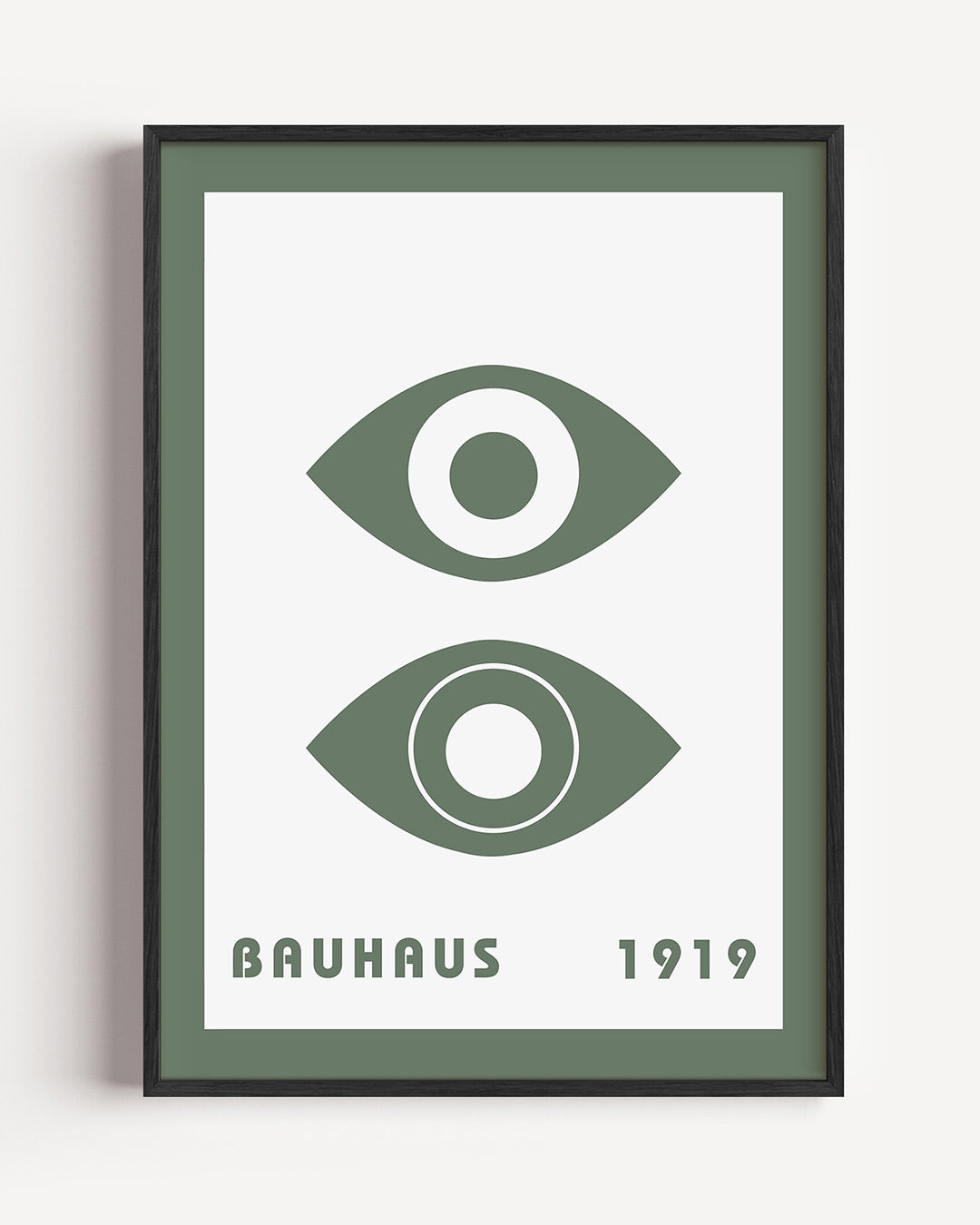 Oogvormen en tekst Poster
