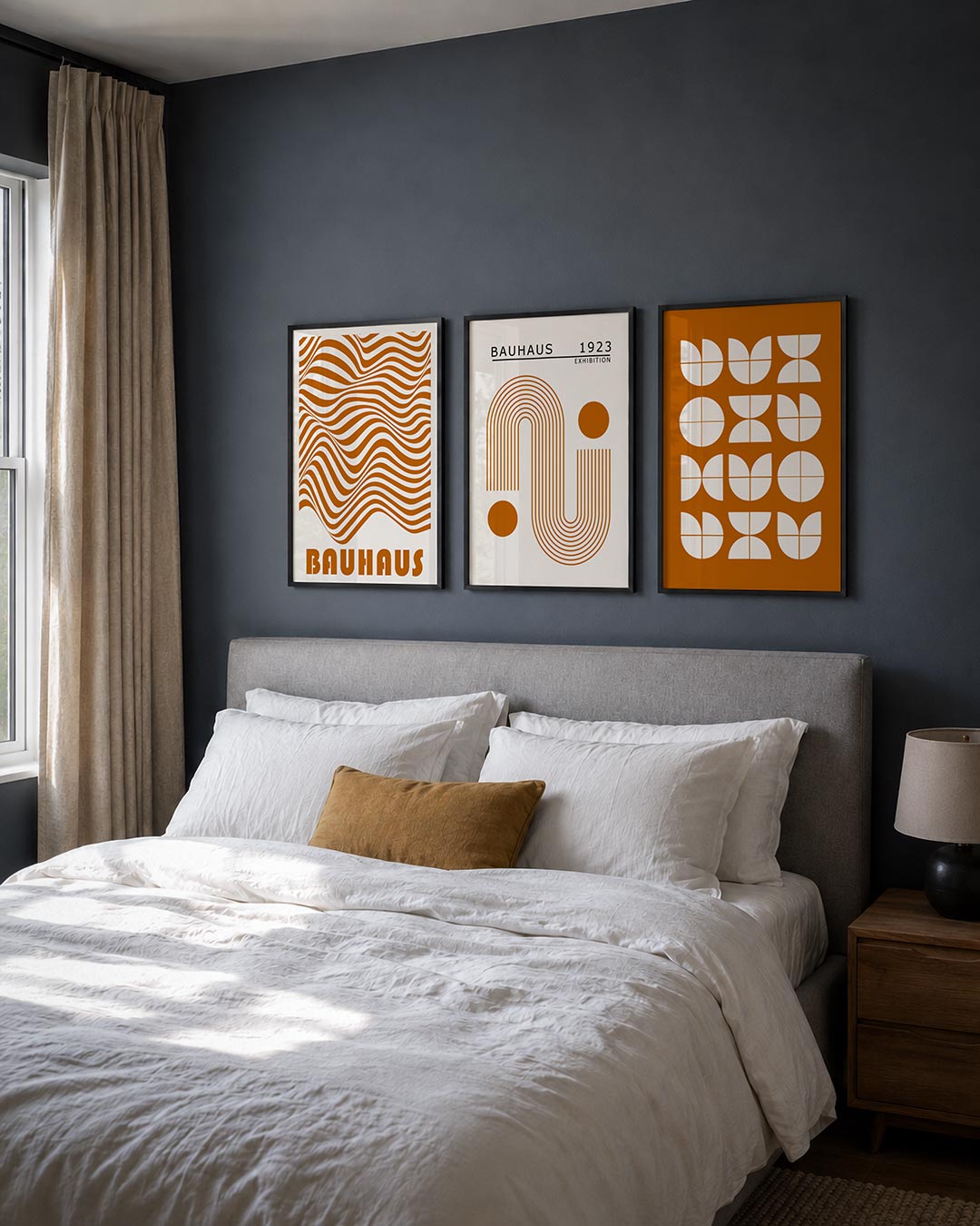 Golvend lijnenspel Posterset