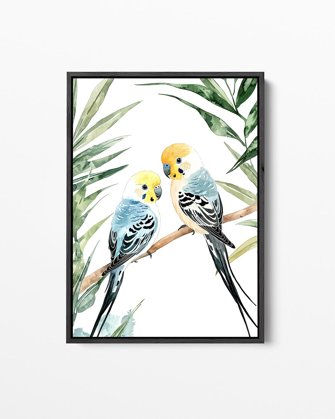 Vogels en bladeren Kunstwerk