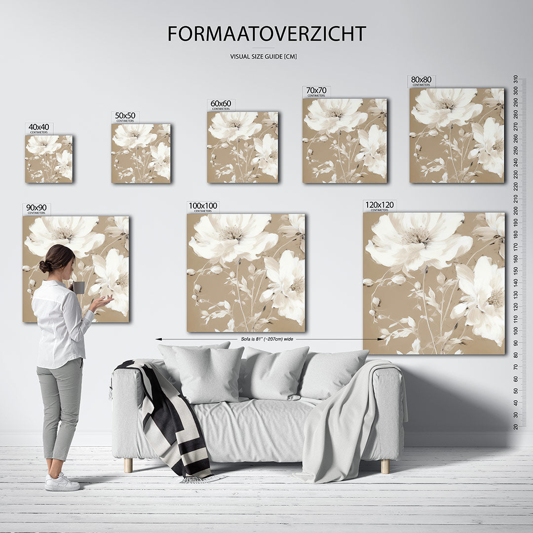 Bloemrijke elegantie Kunstwerk
