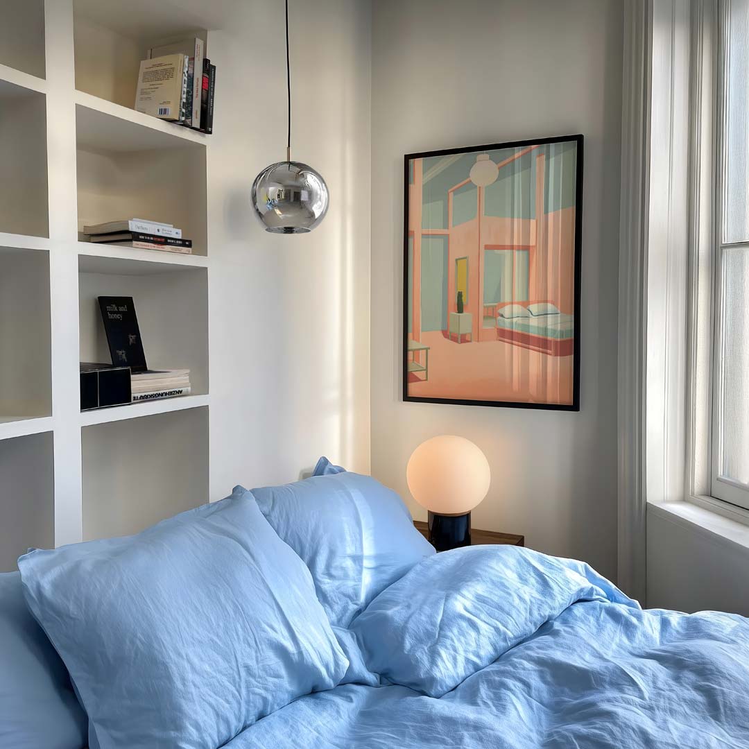 Dromerige Interieur Pastel Poster-WallArtistic