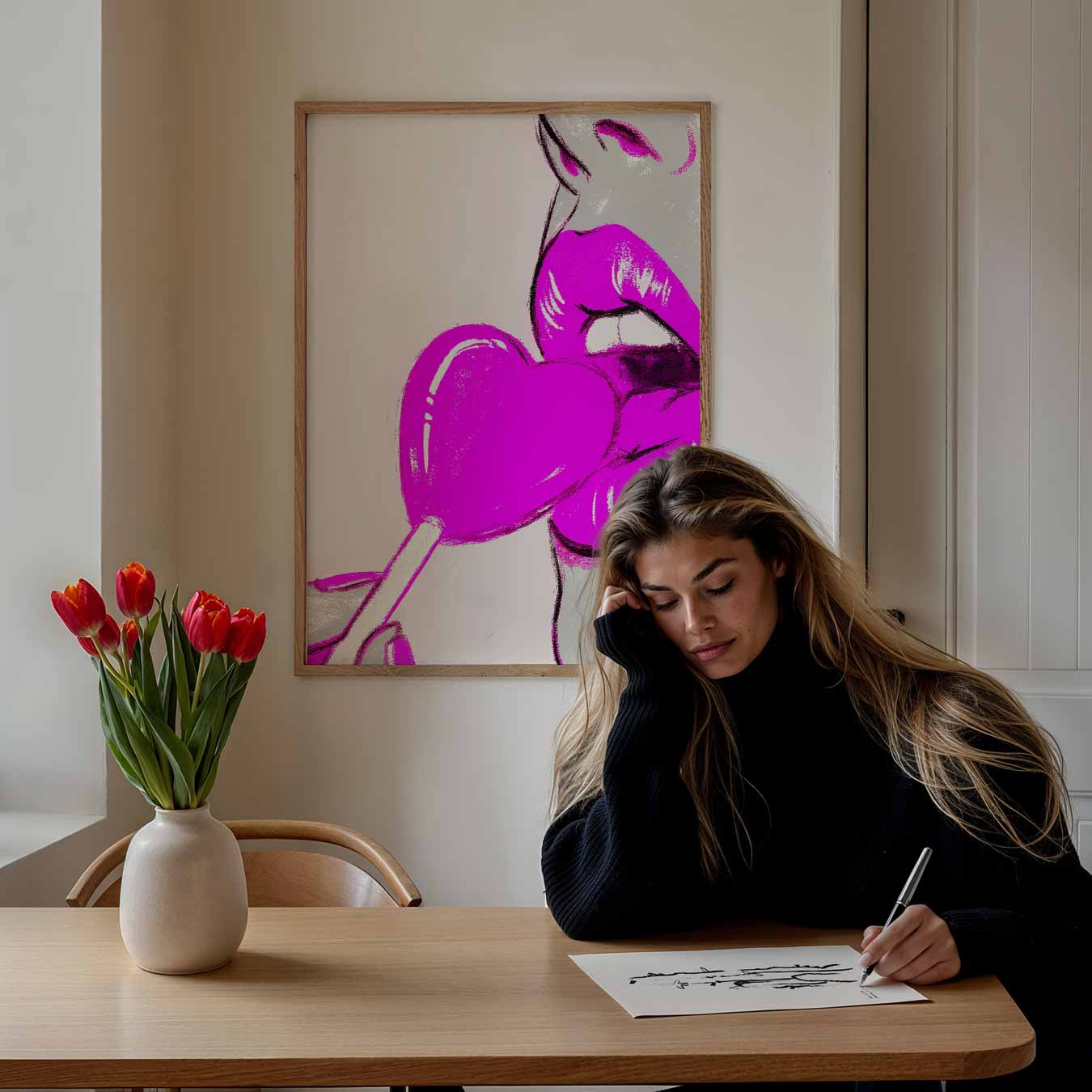 Stijlvolle Pop Art Poster-WallArtistic
