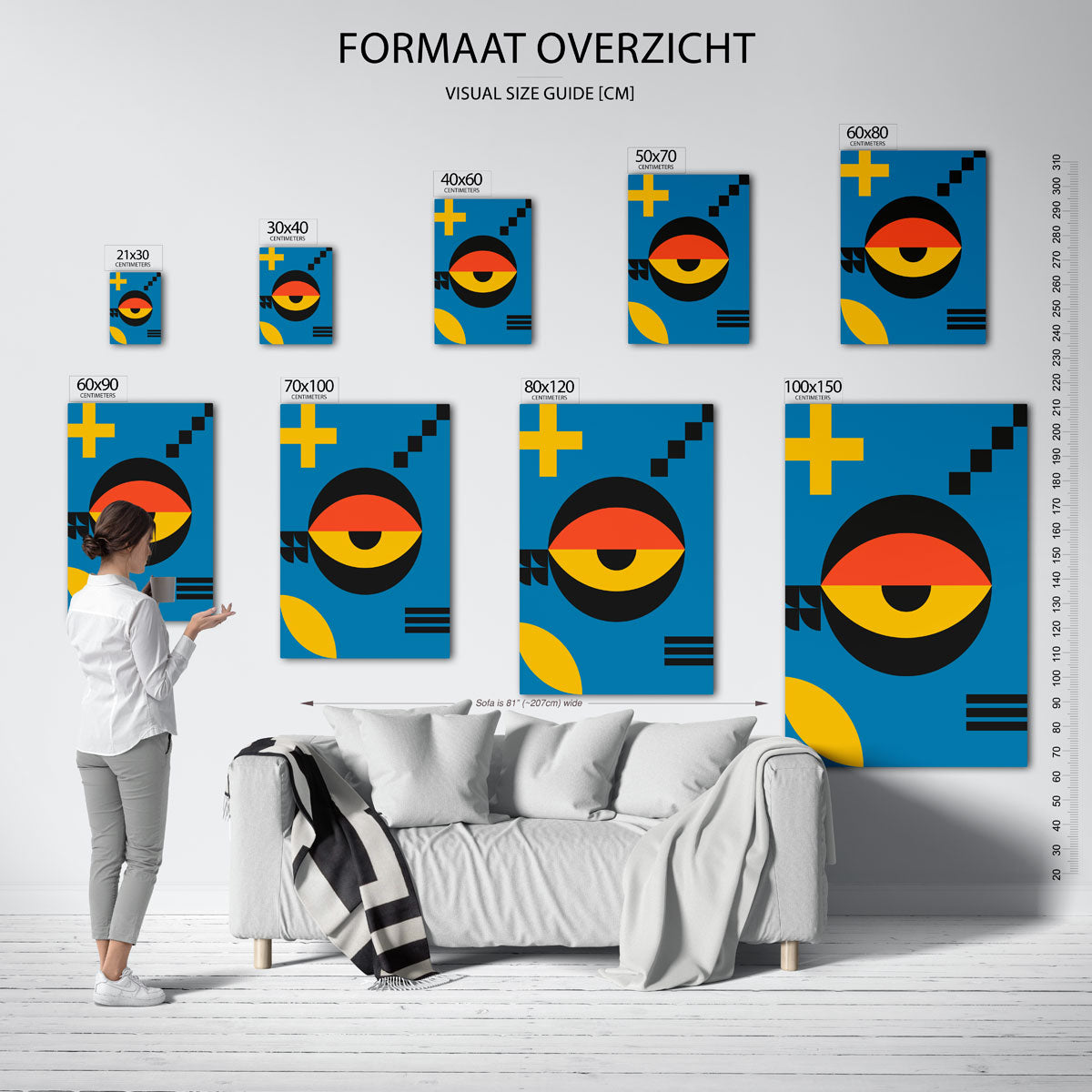 Vorm en kleur Poster