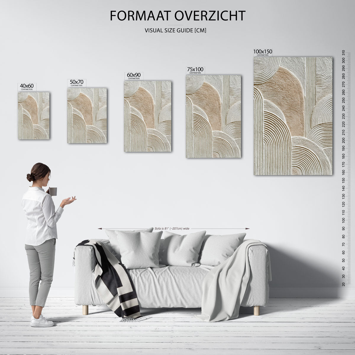 Organische lijnen Kunstwerk