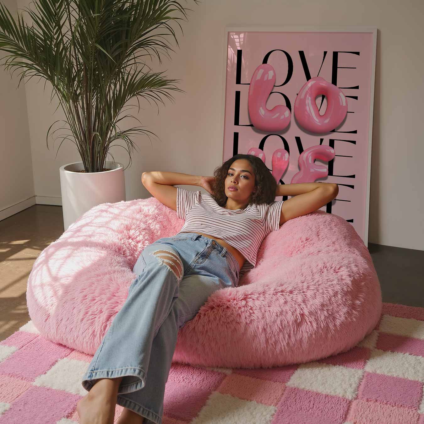 Love in Bubblegum Style Poster-WallArtistic