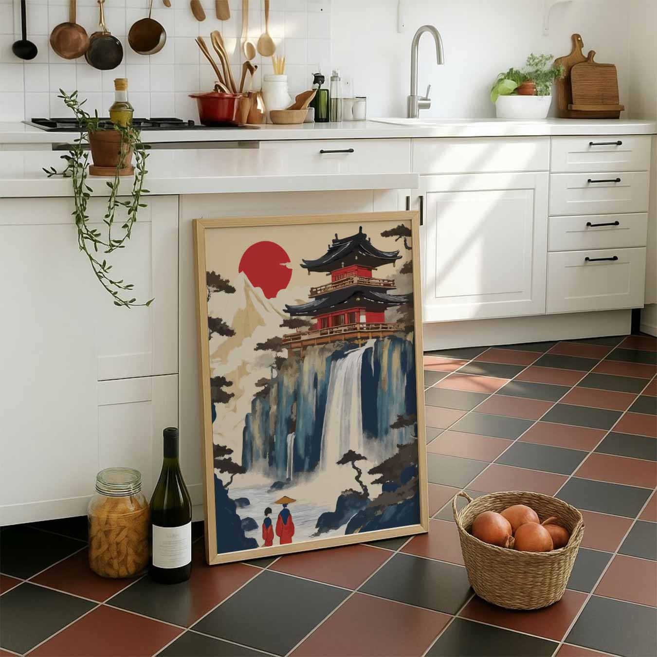 Zen Sferen Japans Landschap Poster-WallArtistic