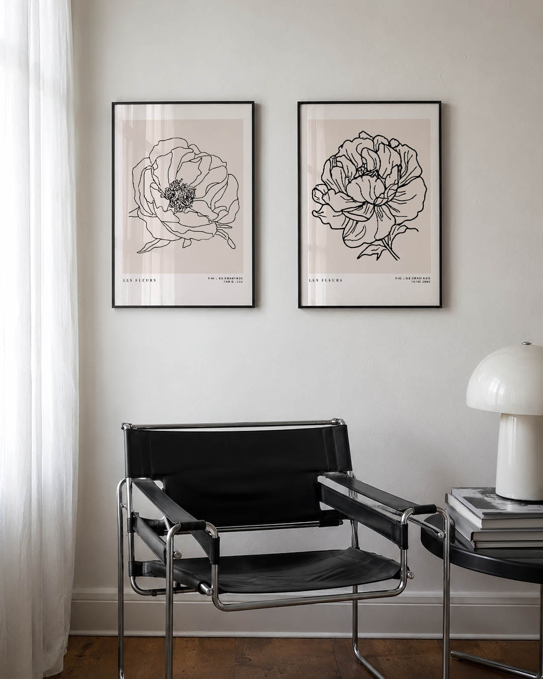 Lijnbloem harmonie Posterset